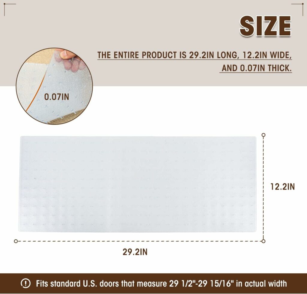Touri Clear Heavy-Duty Cat Carpet Protector for Doorway Protecting Carpet from Scratches Fits Most Regular Doors Touri Clear Heavy-Duty Cat Carpet Protector for Doorway Protecting Carpet from Scratches Fits Most Regular Doors