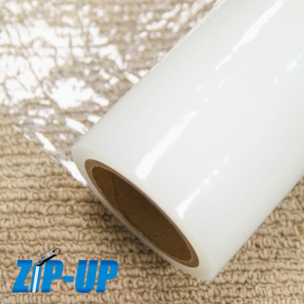 ZIP-UP Products Carpet Protection Film - 24 x 50 Floor and Surface Shield with Self Adhesive Backing  Easy Installation - CPF2450
